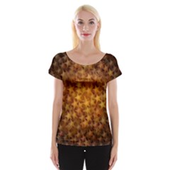 Gold Stars Women s Cap Sleeve Top