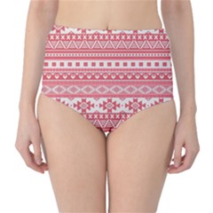 Fancy Tribal Borders Pink High-waist Bikini Bottoms by ImpressiveMoments