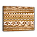 Fancy Tribal Borders Golden Canvas 16  x 12  View1