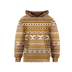 Fancy Tribal Borders Golden Kid s Pullover Hoodies by ImpressiveMoments