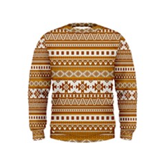 Fancy Tribal Borders Golden Boys  Sweatshirts by ImpressiveMoments