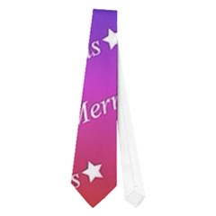 Merry Christmas,text,rainbow Neckties (one Side) 