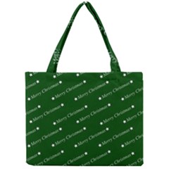 Merry Christmas,text,green Tiny Tote Bags by ImpressiveMoments