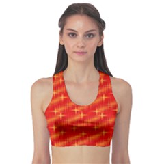 Many Stars,red Sports Bra