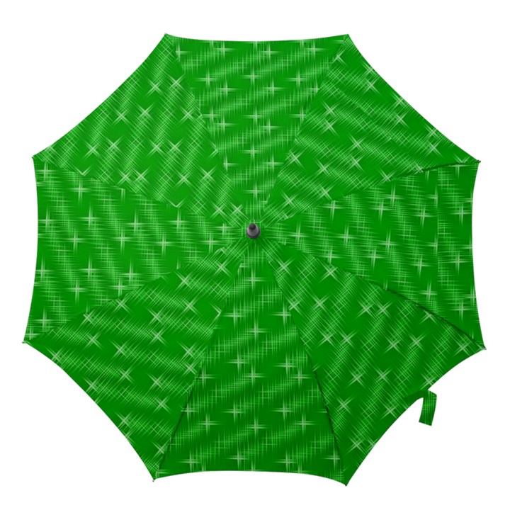 Many Stars, Neon Green Hook Handle Umbrellas (Medium)