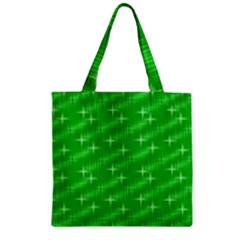 Many Stars, Neon Green Zipper Grocery Tote Bags by ImpressiveMoments