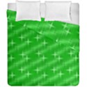 Many Stars, Neon Green Duvet Cover (Double Size) View1