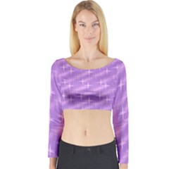 Many Stars, Lilac Long Sleeve Crop Top