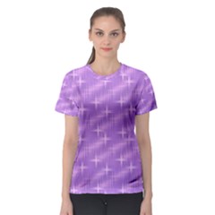 Many Stars, Lilac Women s Sport Mesh Tees