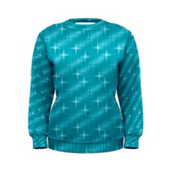 Many Stars,aqua Women s Sweatshirts by ImpressiveMoments