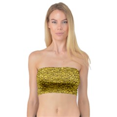 Sparkling Glitter Golden Women s Bandeau Tops by ImpressiveMoments