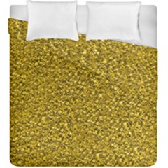 Sparkling Glitter Golden Duvet Cover (king Size)