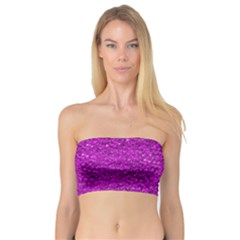 Sparkling Glitter Hot Pink Women s Bandeau Tops by ImpressiveMoments