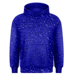 Sparkling Glitter Inky Blue Men s Pullover Hoodies