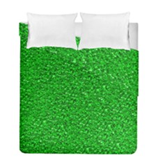 Sparkling Glitter Neon Green Duvet Cover (twin Size)