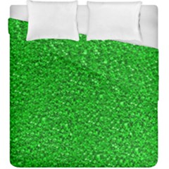 Sparkling Glitter Neon Green Duvet Cover (king Size) by ImpressiveMoments