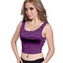 Sparkling Glitter Plum Crop Top View1