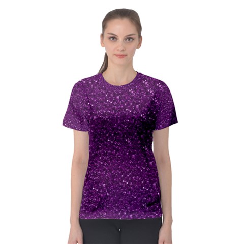 Sparkling Glitter Plum Women s Sport Mesh Tees by ImpressiveMoments