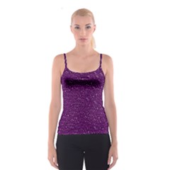 Sparkling Glitter Plum Spaghetti Strap Tops