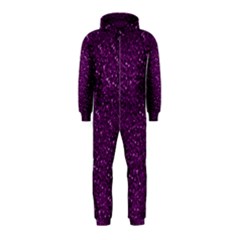 Sparkling Glitter Plum Hooded Jumpsuit (kids) by ImpressiveMoments