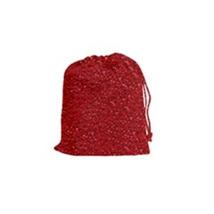 Sparkling Glitter Red Drawstring Pouches (small) 