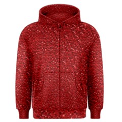 Sparkling Glitter Red Men s Zipper Hoodies by ImpressiveMoments