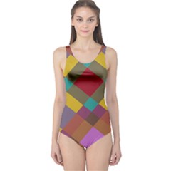 Shapes Pattern Women s One Piece Swimsuit