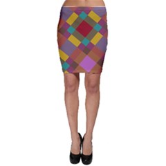 Shapes Pattern Bodycon Skirt