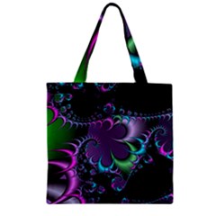 Fractal Dream Zipper Grocery Tote Bags