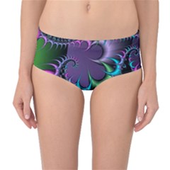 Fractal Dream Mid-waist Bikini Bottoms