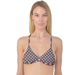 Cute Pretty Elegant Pattern Reversible Tri Bikini Tops