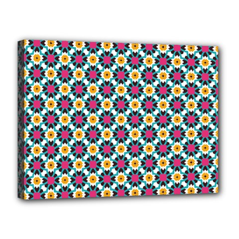 Cute Abstract Pattern Background Canvas 16  X 12  by GardenOfOphir