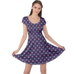 Cute Pretty Elegant Pattern Cap Sleeve Dresses by GardenOfOphir