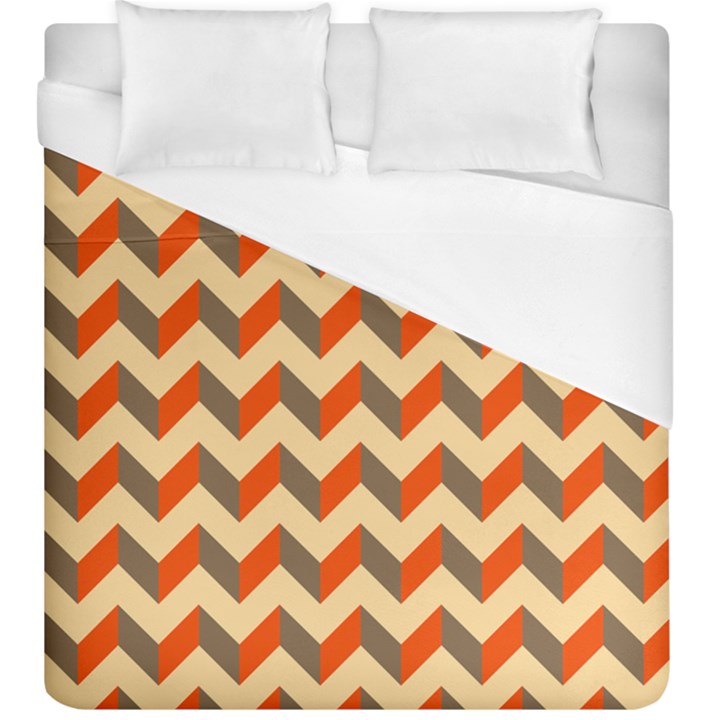 Modern Retro Chevron Patchwork Pattern  Duvet Cover Single Side (KingSize)