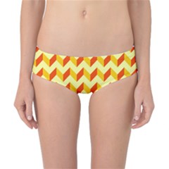 Modern Retro Chevron Patchwork Pattern  Classic Bikini Bottoms