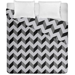 Modern Retro Chevron Patchwork Pattern  Duvet Cover (double Size) by GardenOfOphir