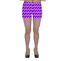 Modern Retro Chevron Patchwork Pattern Skinny Shorts