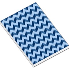 Modern Retro Chevron Patchwork Pattern Large Memo Pads