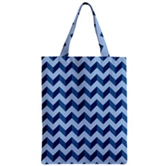 Modern Retro Chevron Patchwork Pattern Zipper Classic Tote Bags by GardenOfOphir