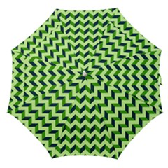 Modern Retro Chevron Patchwork Pattern Straight Umbrellas