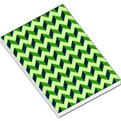 Modern Retro Chevron Patchwork Pattern Large Memo Pads