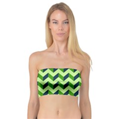 Modern Retro Chevron Patchwork Pattern Women s Bandeau Tops by GardenOfOphir