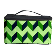 Modern Retro Chevron Patchwork Pattern Cosmetic Storage Cases by GardenOfOphir