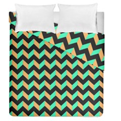 Modern Retro Chevron Patchwork Pattern Duvet Cover (full/queen Size)