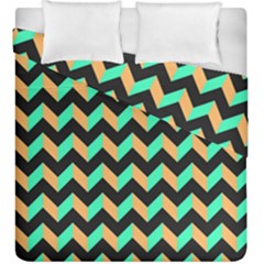 Modern Retro Chevron Patchwork Pattern Duvet Cover (king Size)