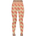 Modern Retro Chevron Patchwork Pattern Yoga Leggings View1