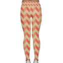 Modern Retro Chevron Patchwork Pattern Yoga Leggings View2