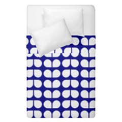 Blue And White Leaf Pattern Duvet Cover (single Size)