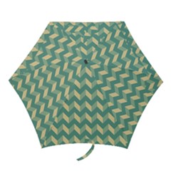 Modern Retro Chevron Patchwork Pattern Mini Folding Umbrellas