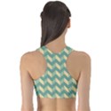 Modern Retro Chevron Patchwork Pattern Sports Bra View2